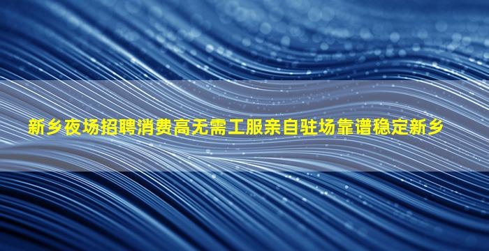 新乡夜场招聘消费高无需工服亲自驻场靠谱稳定新乡